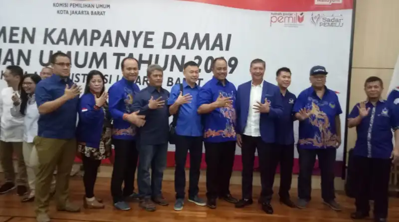 You are currently viewing NasDem Jakarta Barat Ikut Ikrar Kampanye Damai