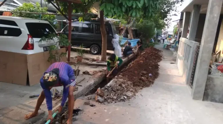 Wibi Andrino Centre Bantu Realisasikan Pembangunan Saluran Air di Pesanggrahan