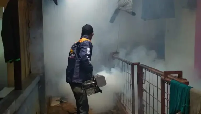 Cegah DBD, Wibi Andrino Lakukan Fogging di Cilandak