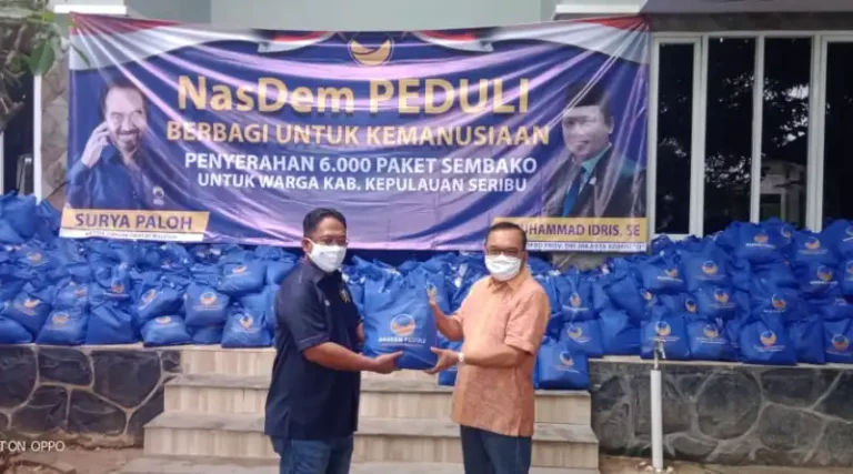 NasDem Salurkan Ribuan Paket Sembako ke Warga Pulau Seribu