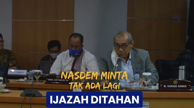 Read more about the article Jangan Ada Lagi Ijazah Siswa Ditahan