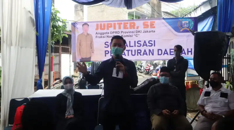 Read more about the article Jupiter Sosialisasikan Perda Covid di Grogol-Petamburan