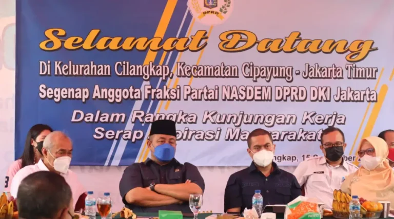 Fraksi NasDem DPRD DKI Serap Aspirasi Masyarakat di Kelurahan Cilangkap