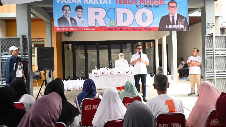Pasar Murah Disambut Baik Masyarakat, Imamuddin Optimis Suara RIDO Meningkat