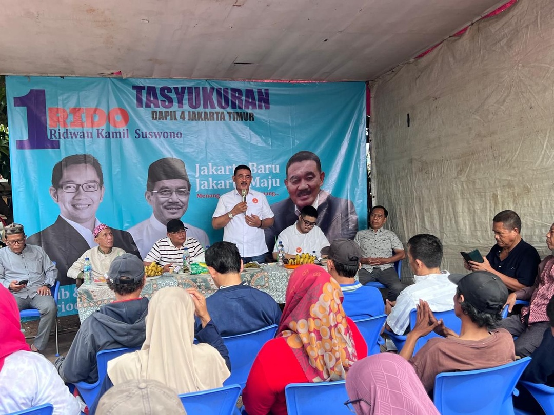Read more about the article Gelar Tasyakuran, Ongen Sangaji Doakan Pasangan RIDO Menangkan Pilgub Jakarta