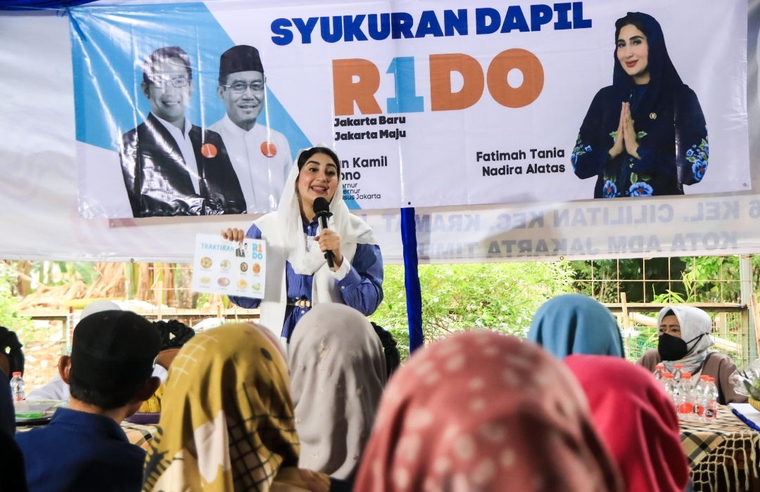Read more about the article Gelar Tasyakuran, Fatimah Tania Nadira Sampaikan Program Pasangan RIDO untuk Jakarta