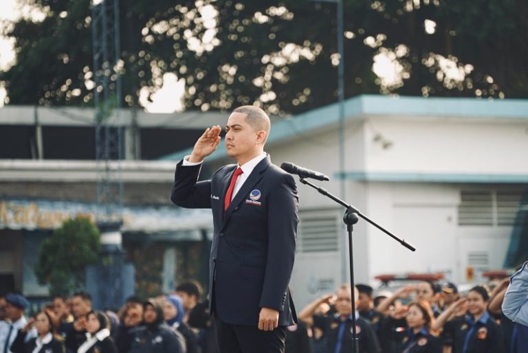 Upacara HUT 81 RI, Wibi Andrino Ajak Kader NasDem Lanjutkan Perjuangan Kemerdekaan