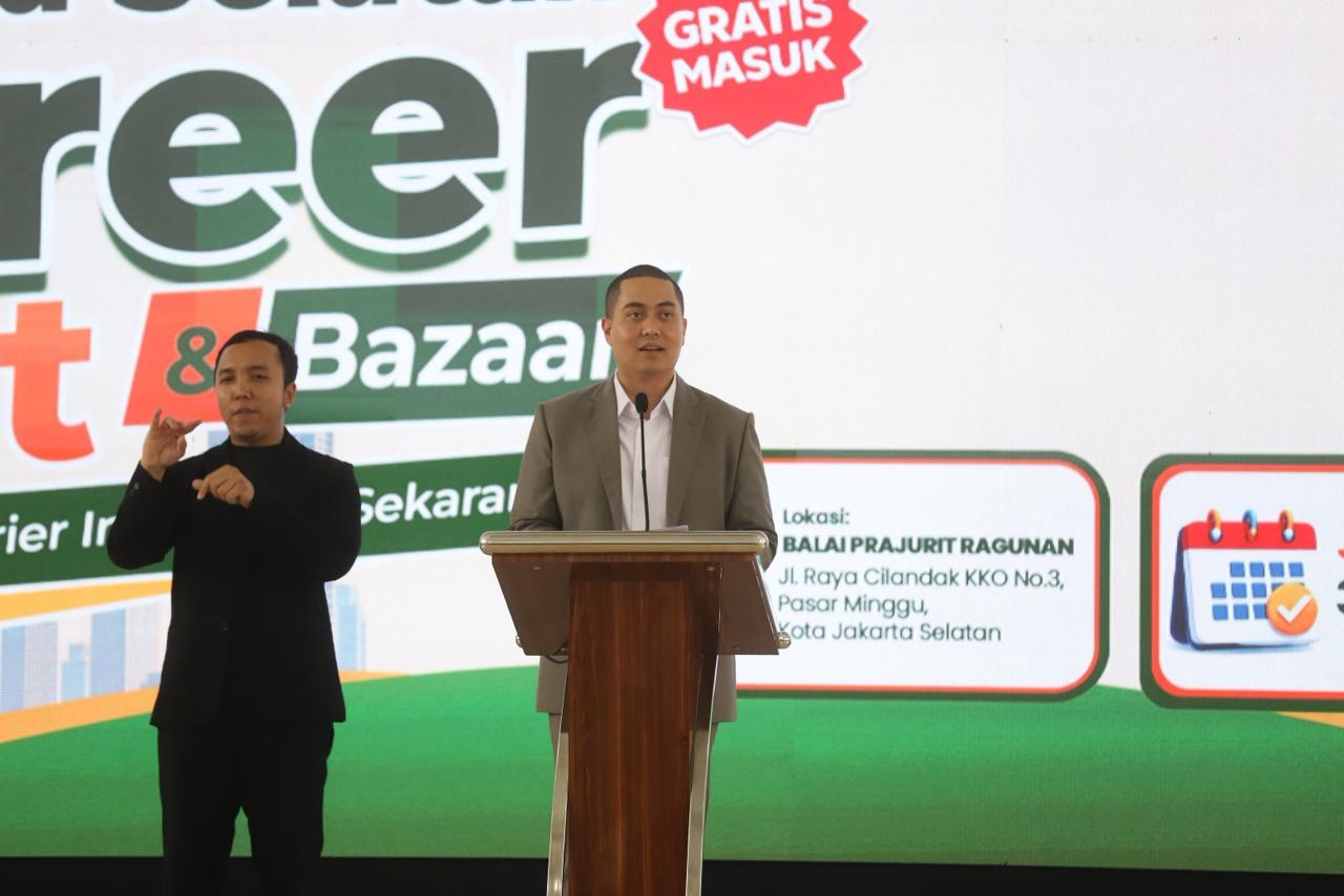 Apresiasi Jakarta Selatan Career Fest & Bazaar, Wibi Andrino: Pemerataan Kesempatan Kerja